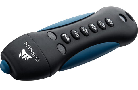 CORSAIR Padlock 3 64GB Secure USB 3.0 Flash Drive with Keypad - Secure 256-bit Hardware AES V177-L-USCM-CMFPLA3B-64GB