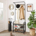 VASAGLE Coat Rack Stand Greige and Black V227-9101101001490