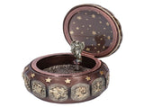 Music Box Fashion Creativity Rotating 12 Constellations Firends Birthday Holiday GiftsCoppery V1294-YM0901-3115200151019