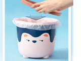 Trash Can Wastebasket Recycle Bin Cute Bear Pattern Large Capacity for Bathroom Bedroom Kitchen V1294-YM0716-3117220107214