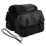 Motorcycle Side Bag Saddlebags Canvas PU Leather Rear Seat Bag Efficient Storage Design for Bikes V1369-AZ3-W-16178