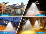 Solar LED Street Light Black Waterproof Outdoor Flood Lamp with Remote Control LSB-59203
