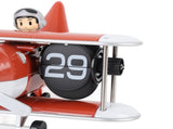 Airplane Flip Clock 12 Hours Retro Battery Powered Auto Flip Desk Clock for Living Room Bedroom V1294-YM0901-3115240119813