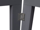 Wooden Pet Gate Dog Fence Retractable Grey 2000x 3MM PT1060-3-GY