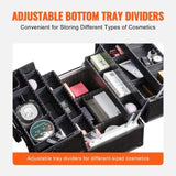 VEVOR Makeup Train Case 370MM Large Portable Cosmetic Case, 6 Tier Trays Professional Makeup Storage V952-HZXXSTSZKS00Z8N9WV0