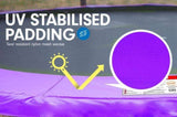 Kahuna Classic 6 ft Trampoline with Basketball Set - Purple TRA-KAH-06-PU-BB