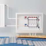 5-Branch Heat Manifold, 1/2" PEX Tubing Manifold, Stainless Steel PEX Manifold for Hydronic V952-DRFSQBXG5HLGXT75CV0