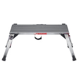 VEVOR Folding Work Platform, 660 lbs Load Capacity, Aluminum Drywall Stool Ladder, Heavy Duty Work V952-ZDPTGDBKD100CB92PV0