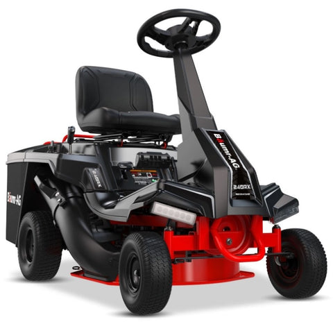 BAUMR-AG 24" Ride On Lawn Mower, Lithium Electric Start System, 6HP 224cc, 5 Cut Heights, Catcher V219-MOWRIDBMP24A