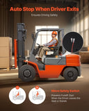 VEVOR Universal Forklift Seat Fold Down Tractor Suspension Seat Adjustable Back V952-CCZYCGKAQDFSE1JQDV0