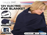 Laura Hill Heated Electric Car Blanket 150x110cm 12V - Blue CHB-110-BU