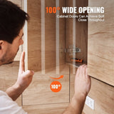 Cabinet Hinges, 60 Packs Full Overlay Kitchen Cabinet Door Hinges, 100 Degree Opening Angel Soft V952-OSCJJL60JWKST501YV0