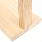 Wooden Ribbon and Thread Spool Organizer Rack, Beige Wood Storage Holder for Craft Supplies V1192-AZ-W-27578