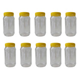 10x 1Kg Plastic Honey Jars Lids - Round Clear Food Grade Packaging Containers V238-SUPDZ-32706820800592
