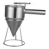 Stainless Steel Pancake Batter Dispenser Baking Cake Funnel Dispenser with Stable Rack for Takoyaki V1294-YM0626-3118220315811