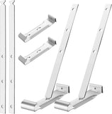 25 Sets 5" Aluminum Roof Gutter Hanger with Straps for Fixing Without Eaves, Ideal for Aluminum and V1258-DP02-C-2845