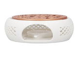 Ceramic Teapot Warmer Hollowed Pad Concave Bottom Practical Multifunction Teapot Heater for Family V1294-YM0703-3118230039611