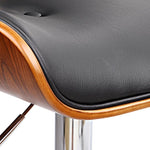 Artiss Bar Stools Gas Lift Leather Black BA-TW-8045-BK