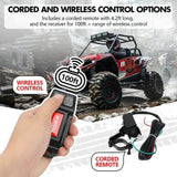 X-BULL 5000LBS Electric Winch 12V Synthetic Rope ATV UTV Boat Upgraded version V211-AUEB-AXEW004SS