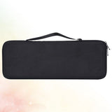 Black Hard Protective Keyboard Case with Shockproof Plastic Cover and Zipper for Keyboard Storage V1366-AZ2-W-17398