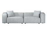 Artiss Modular Sofa Chaise Set 2-Seater Grey SBED-E-FA-02-2S-GY