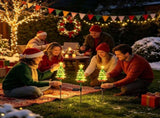 4Pack Outdoor Christmas, Solar-Powered Waterproof LED Stake Sign for Garden, Solar Christmas V1107-CS-FNECN6