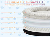 Fluffy Donut-Shaped Pet Bed- Soft, Cozy, and Anti-Anxiety for Dogs and Cats, Machine Washable blush V888-ELOSUNG10237