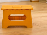 Folding Step Stool Portable Strong Space Saving Plastic Footstool for Adults and Kids Yellow V1294-YM0716-3116220006212