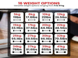 Powertrain Eon Dial-Up 41KG Adjustable Barbell BBL-IPR-L60-041