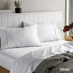 Accessorize 1500TC Cotton Rich Sheet Set White King V442-HIN-SHEETS-1500TCCOTTONRICH-WHITE-KI