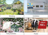 Portable Folding Metal Tripod Easel for Wedding Signs, Posters & Art Displays Adjustable Height, V1107-CS-BXSZJ