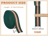 5 Yards Polycotton Jacquard Arrow Ribbon Clothes Accessories Olive 1-1/2 inch V1189-WXFWAL-20260319-01547