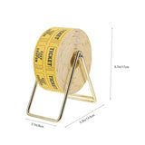 Portable Yellow Raffle Ticket Holder Set for Event Participation V1369-AZ3-W-20944