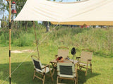 3 Chairs & 1 Table Set Bamboo Camping Folding Portable Outdoor Picnic Travel BBQ V563-MD-020MN_019M-NW__SET3