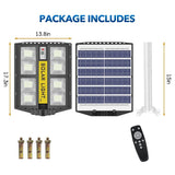 80000LM 5000W Black Solar Street LED Light with Radar Sensor and Remote Control for Outdoor Use V178-59181