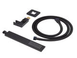 Wall Mounted Shower Set Black High Pressure Shower Head with G1/2 Caliber for Bathroom V1294-YM0523-3112220034411