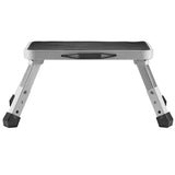 VEVOR Step Stool 1-Step 150KG Capacity, Folding Steel Step Ladder 3 Adjustable Height, Portable V952-JYTDGYBWFSKZJ2NKYV0