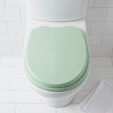 Soft Close Toilet Seat with Noise-Free Foam Cushion, U-Shaped Comfortable Bathroom Toilet Lid V1366-AZ2-W-16159