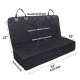 Waterproof Dog Car Seat Protector Mat 1 Pack, Compatible with Most Vehicles, 60 x 120 cm, Black V1188-MS-325-0249