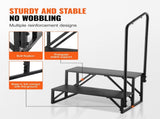 RV, 2-Step RV Stairs, 199.58KGS Load Capacity, Thickened Carbon Steel, With Handrail, Non-Slip V952-FCBTGDKGDKHJ7940CV0
