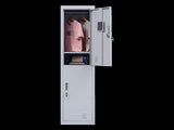 2-Door Vertical Locker for Office Gym Shed School Home Storage V63-832411