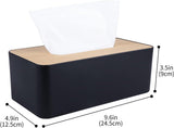 Tissue Box Cover,Tissue Holders,Tissue Box Holder for Bathrooms,Bamboo Cover Plate,Home and V1259-DP01-A-3224