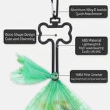 Eco-Friendly Pet Waste Bag Set with Bone-Shaped Carrier Hook and D-Ring Clip Thick Leak-Proof Poop V1341-ZY-ETZDYDQ5-F