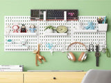 CARLA HOME Pegboard Wall Organizer Kit with 3 Modular Panels & 17 Accessories for Office, Gaming & V178-36273