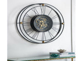 TRAVELER WALL CLOCK WITH MOVING 3D MECHANISM V742-78666DS