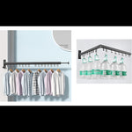 Foldable Wall Hanging Clothes Drying Rack Clothes Balcony Retractable Hanger V63-837671