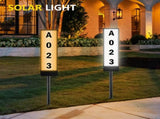 Solar Powered Lighted House Address Numbers Light LED Illuminated with Dual Color Outdoor Address V1294-YM0523-10319963