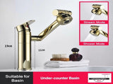 Mechanical Arm Basin Faucet 20cm Extended 360&deg Swivel Dual Spray Mode Anti-Splash Hot Cold Mixer Tap V1232-SLT-ZCM-002