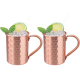 Copper Copper Mug Copper Interior Ideal for Health Benefits - Hand Hammered Finish - Authentic and V1192-AZ-W-6379