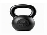 Everfit 20kg Cast Iron Kettlebell Powder Coating Flat Bottom Home Gym FIT-K-KB-IRON-20KG